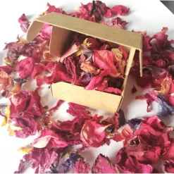 Blütenkonfetti Naturkonfetti nachhaltig – 3x Ökokonfetti aus Garten, 100% natürlich, Tischdeko, Streudeko, Bastelmaterial