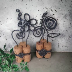 Blütenzauber bei Nacht - Weinkorken Upcycling