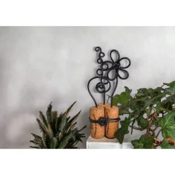 Blütenzauber bei Nacht - Weinkorken Upcycling