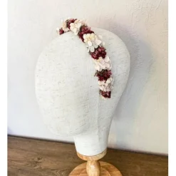 Blumenhaarkranz "Flora" mit vielen Trockenblumen ohne Draht