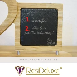 Blumenranken Holzherzen Gravur Hochzeitsgeschenk Geschenk Verlobung Jahrestag Herz Hochzeit Valentinstag Muttertag