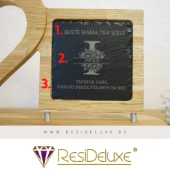 Blumenranken Holzherzen Gravur Hochzeitsgeschenk Geschenk Verlobung Jahrestag Herz Hochzeit Valentinstag Muttertag