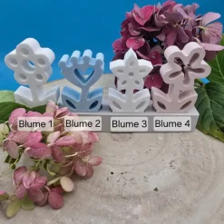 Blumensteckerchen handgemacht – Pastell Deko kombinierbar für Zuhause & Geschenk