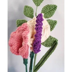 Blumenstrauß gehäkelt | gehäkelter Strauß Blumen | Geburtstagsgeschenkidee Freunde | Abschiedsgeschenk Kollegen