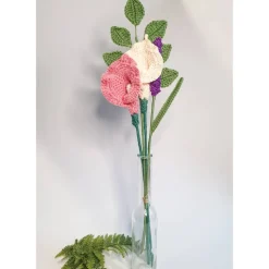 Blumenstrauß gehäkelt | gehäkelter Strauß Blumen | Geburtstagsgeschenkidee Freunde | Abschiedsgeschenk Kollegen