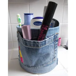 Blumentopf Übertopf Tischeimer Geldgeschenk  LIPSTICK Jeans trifft auf Konservendose