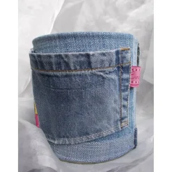 Blumentopf Übertopf Tischeimer Geldgeschenk  LIPSTICK Jeans trifft auf Konservendose