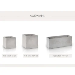 Blumentopf Beton-Optik mit Gravur – Glück ist eine Mama wie dich zu haben – personalisiertes Geschenk Muttertag