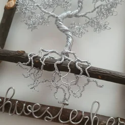 Bonsai in klein/ Drahtbaum Wandbild / Lebensbaum Fensterbild/ Geschenkidee/ Baum aus Draht/ Wunsch Anfertigung