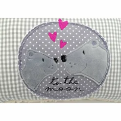 Bär Bärenliebe - to the moon - Namenskissen Taufkissen Kuschelkissen Kindergartenkissen Geburtsgeschenk