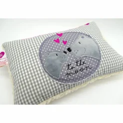 Bär Bärenliebe - to the moon - Namenskissen Taufkissen Kuschelkissen Kindergartenkissen Geburtsgeschenk