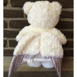 Bär mit Flügel ( Engel) - Kuscheltier individuell bestickt zur Geburt, Taufe, Geburtstag oder weiteren Anlässe