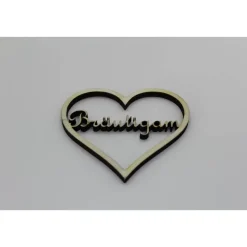 Braut & Bräutigam Herzschild