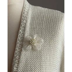 Braut Bolero, Jacke, Stola, Hochzeit, Bolero in Creme !gestrickt!UNIKAT!