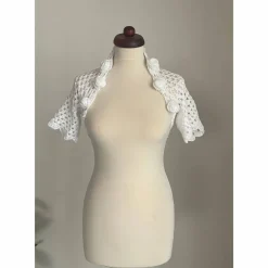 Braut Bolero, Jacke, Stola, Hochzeit, Bolero in weiss!gehäkelt!