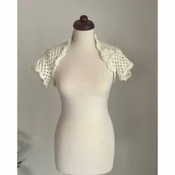 Braut Bolero,Jacke,Stola,Hochzeit,Bolero in creme!gehäkelt!