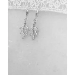 Braut Ohrringe in Silber,Braut Schmuck, elegante Ohrringe