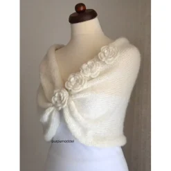 Braut Stola, Hochzeit, creme, Tuch, Braut Umhang!Bolero!