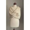 Braut Stola HOCHZEIT,Creme!BOLERO,Brautkleid,Braut Shal!Alpaka, Seide!