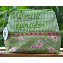 Brautjungfer // Schminktasche // Kosmetiktasche // Geschenk // Schminktäschchen // Kulturbeutel // Hochzeit
