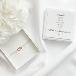 Brautjungfer fragen, Brautjungfern Armband, Willst du meine Brautjungfer sein? Geschenk mit Karte und Geschenkbox