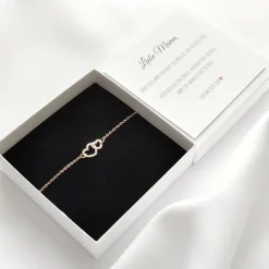 Brautmama Armband Edelstahl, Geschenk für Brautmutter zur Hochzeit, Brautmama Schmuck, mit Karte und Geschenkbox