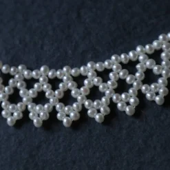 Brautschmuck,  feines Süßwasserperlencollier