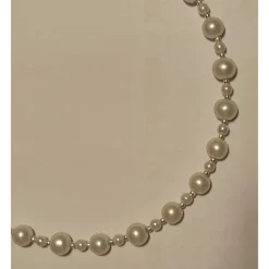 Brautschmuck-Set schneeweiß: Rückenkette, Armband & Ohrringe aus Glaswachsperlen – individualisierbar