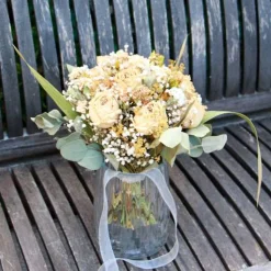 Brautstrauß aus getrockneten Blumen (teils in Bio-Qualität) in Boho-Style