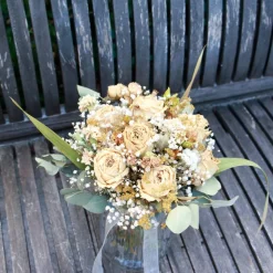 Brautstrauß aus getrockneten Blumen (teils in Bio-Qualität) in Boho-Style