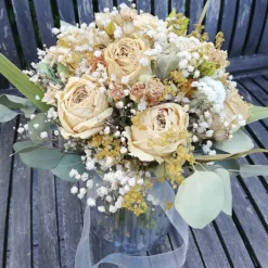 Brautstrauß aus getrockneten Blumen (teils in Bio-Qualität) in Boho-Style