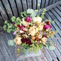 Brautstrauß aus getrockneten Blumen (teils in Bio-Qualität) in Boho-Style