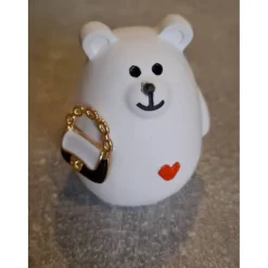 Bärchen aus Raysin mit Handtasche - niedliche Dekoration oder kleines Geschenk