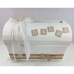 Briefbox Truhe VINTAGE DANKE Hochzeit Kartenbox