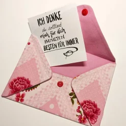 Briefumschlag, Blumen, 17,5 cm x 12 cm, Geschenkverpackung, Liebesbrief