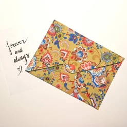 Briefumschlag, Blumen, 17,5 cm x 12 cm, Geschenkverpackung, Liebesbrief