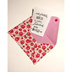 Briefumschlag, Blumen, 17,5 cm x 12 cm, Geschenkverpackung, Liebesbrief