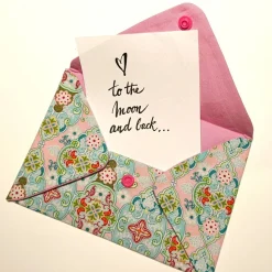 Briefumschlag, Blumenmuster, 17,5 cm x 12 cm, Geschenkverpackung, Liebesbrief