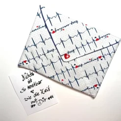 Briefumschlag, keep smiling, 17,5 cm x 12 cm, Geschenkverpackung, Liebesbrief