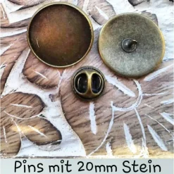 Brosche Pin Anstecknadel Cabochon 20mm bester Papa
