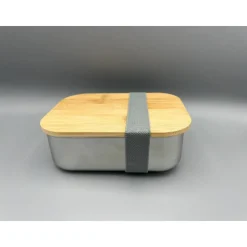 Brotdose für Kinder personalisiert – Edelstahl Lunchbox mit Holzdeckel und Gravur, Geschenk für Geburtstag & Schule