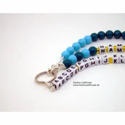 Buchstabenkette zum #Schulanfang #türkisblau