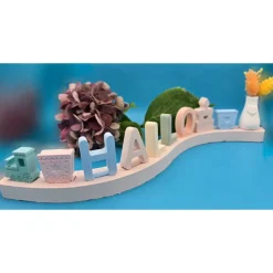 Buchstabensteckerchen in Pastell – Handgemachte Steckerchen zum Kombinieren