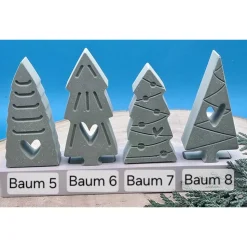 Bäume Steckerchen Pastell – Handgemachte Deko für Weihnachten & ganzjährig