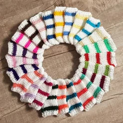 bunt gestreifte Adventskalender Söckchen * gehäkelt * 24 Socken * Weihnachtskalender