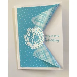 Bunte 3D Geburtstagskarten  Grußkarte Karte Blume Handgefertigt Unikat