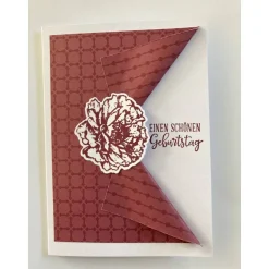 Bunte 3D Geburtstagskarten  Grußkarte Karte Blume Handgefertigt Unikat