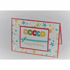 Bunte Geburtstagskarte "Donuts"