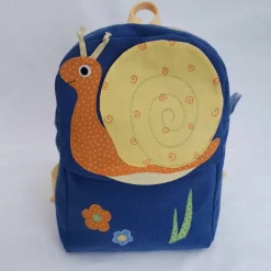 Bunter Kinderrucksack mit Tiermotiv aus Baumwollstoff
