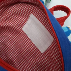 Bunter Kinderrucksack mit Tiermotiv aus Baumwollstoff